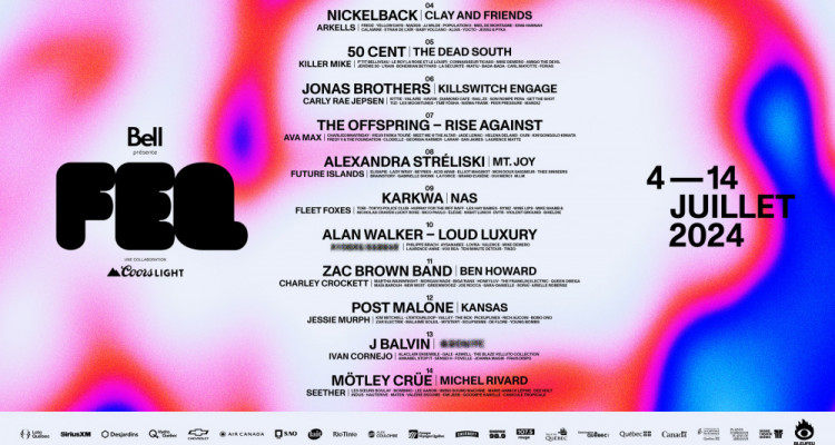 FEQ 2024 | Alexandra Stréliski, Jonas Brothers, Karkwa, Marie-Annick Lépine, Nickelback dans la programmation et tant d'autres!