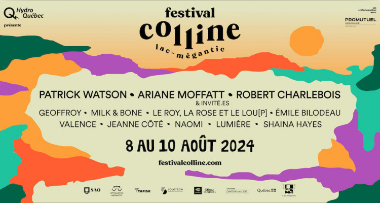 Festival Colline | Patrick Watson, Ariane Moffatt et Robert Charlebois pour la programmation 2024!