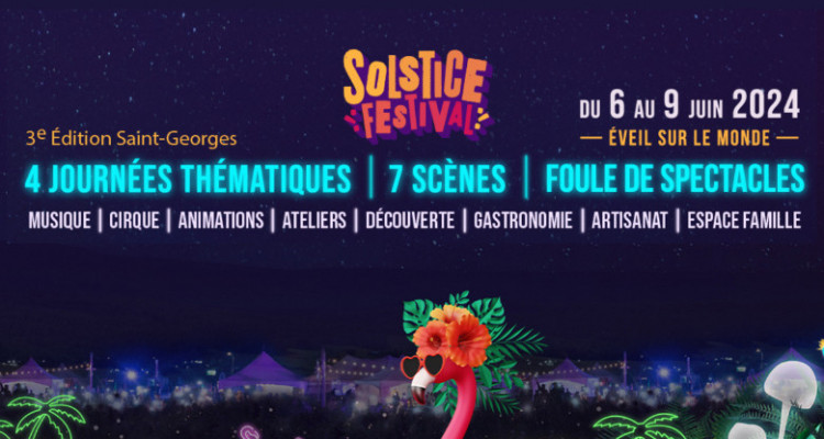 Programmation du Solstice Festival | Un tour du monde au coeur de Saint-Georges